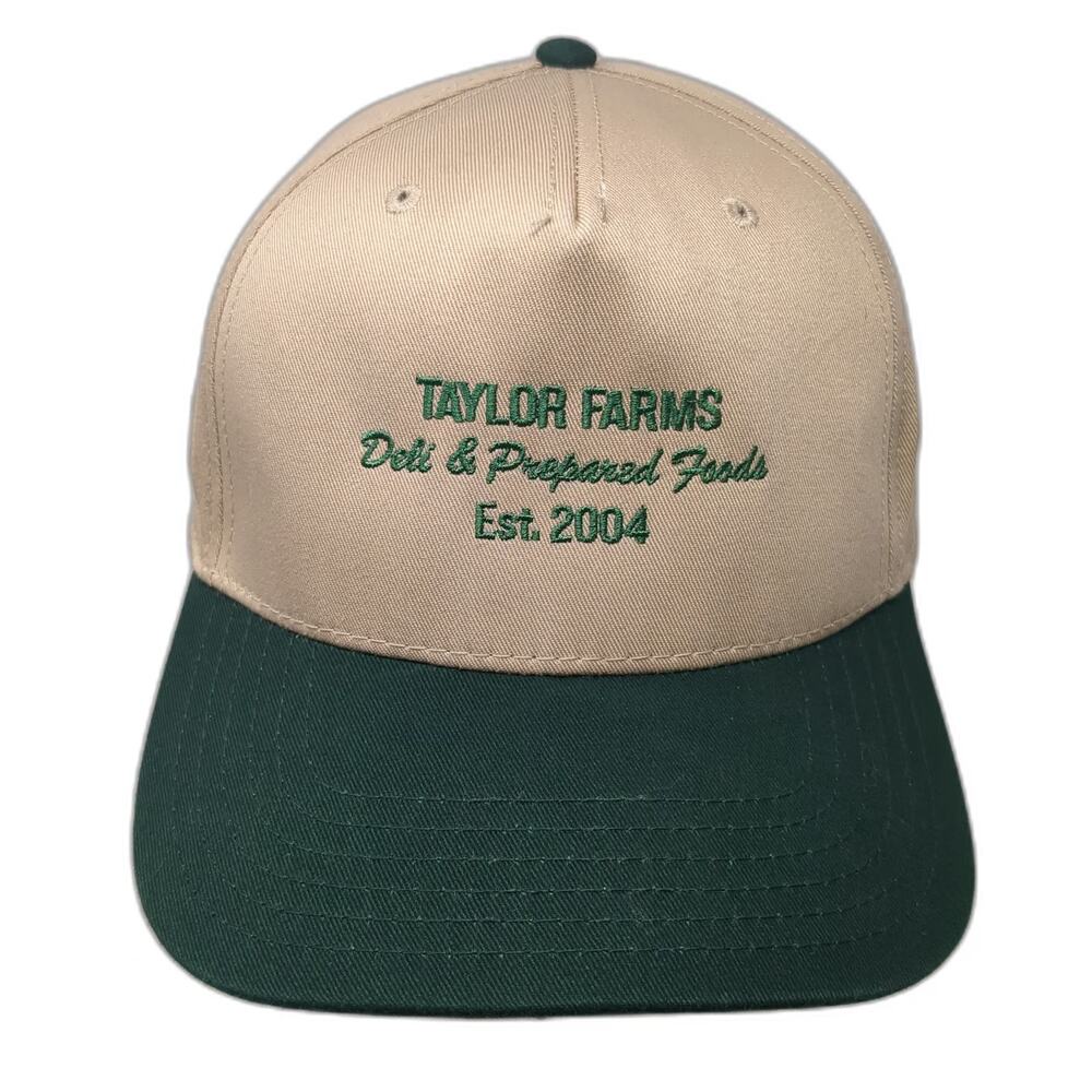 Otto 5 Panel Beige Green One Size Taylor Farms Deli Prepared Foods Snapback Hat